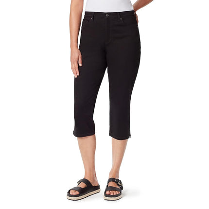 Gloria Vanderbilt Women's Size Amanda Capri Jean, Black, 18 Plus Regular