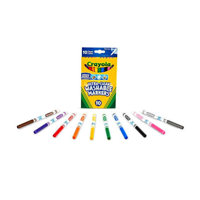 CRAYOLA Markers Regular F/L CLASSC 10P, Multicolor