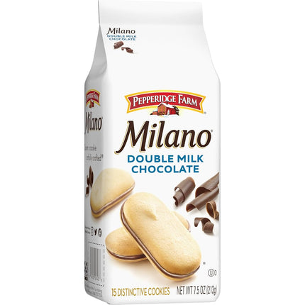 Pepperidge Farm Milano Double Milk Chocolate Cookies - 7.5oz 213g