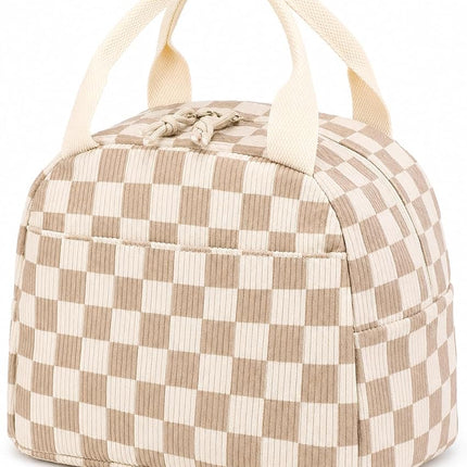 Bluboon Lunch Bag for Women Men Cute Corduroy Lunc