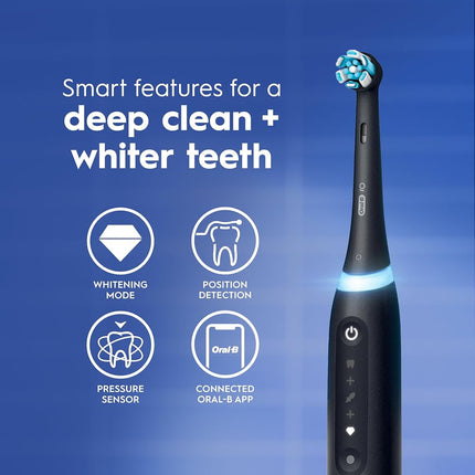 Oral-B iO Series 5 Limited Electric Toothbrush with (3) Brush Head, Rechargeable, Black
