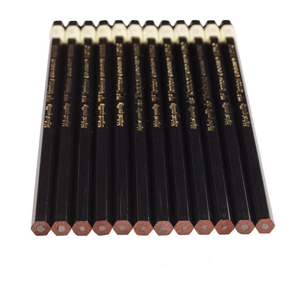 Tombow 51523 MONO Drawing Pencil, Assorted Degrees, Graphite 12-Pack, Black