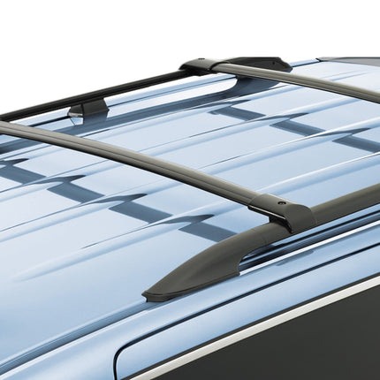 DNA Motoring PT-ZTL-8039 Pair Aluminum Car Roof Rack Cross Bars Compatible with 03-08 Honda Pilot,Black