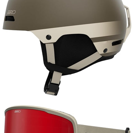 Casque de ski Giro Ledge - Casque de snowboard pour hommes, femmes et jeunes - Light Mineral mat - L (59-62,5 cm)