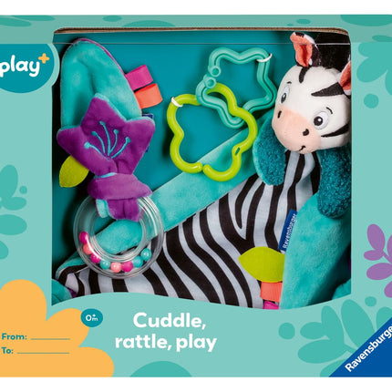 Ravensburger Play+ My First Snuggle Friend – Zebra | Cozy Comfort & Sensory Play | Encourages Emotional Development