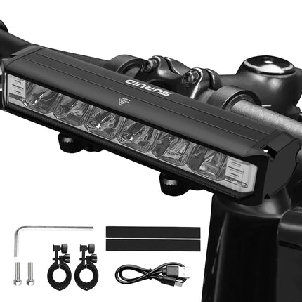 Suruid Super Bright LED Bike Light, USB Rechargeab