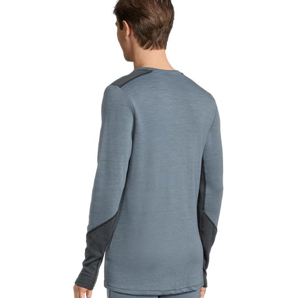 Helly Hansen Men's LIFA Merino Midweight Crew Base Layer, Washed Navy, XL