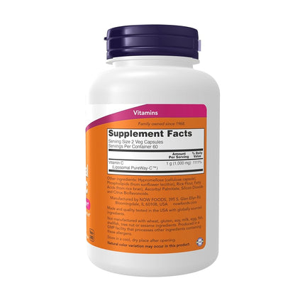 NOW Liposomal Vitamin C - 120 Veg Capsules