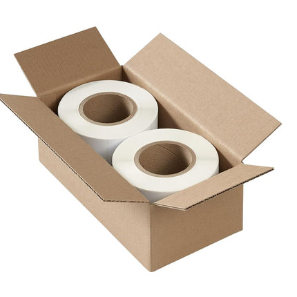 Etiquetas térmicas directas Avery, 4" x 3", blancas, núcleo de 3", imprimibles térmicas directas, 1,000 etiquetas en blanco por rollo, 2 rollos, 2,000 en total (4134)