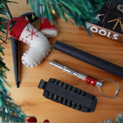 711L Pen Driver TG - Compact EDC Bit Driver with Foldable L-Handle | Compatible with 4mm Precision Bits & 1/4" Double-Ended Bits | 7DP1D
