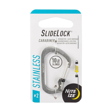Nite Ize CSL2-11-R6 Stainless Steel Slide Lock, Size 2