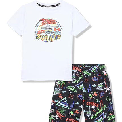 Under Armour Boy's Swim Volley Set, Sleeve Shirt &
