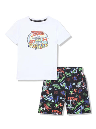 Under Armour Boy's Swim Volley Set, Sleeve Shirt &