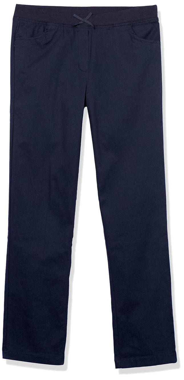 Nautica Girls' School Uniform Skinny Stretch Twill