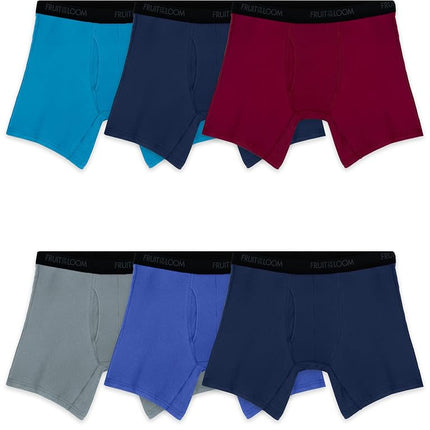 Fruit of the Loom Men's 4-Way Stretch Boxer Briefs