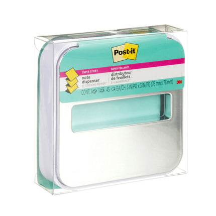 Post-it Note Dispenser for 3 in x 3 in Notes, Whit