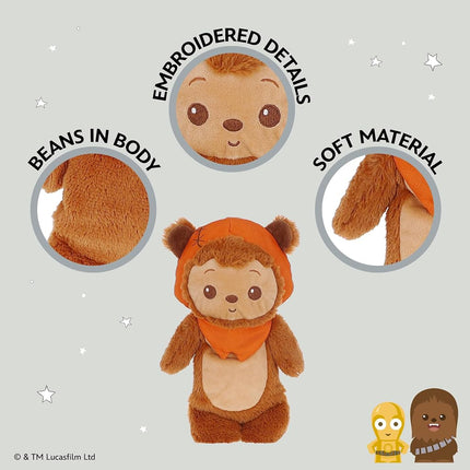 Kids Preferred Star Wars Ewok Plush Cuddle Pal 11 Inch - Baby's First Stuffed Animal Blankie