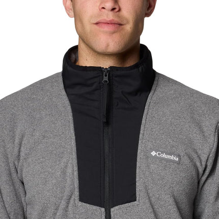 Columbia Men's Sequoia Grove Half Zip Fleece, City Grey Heather/Black, S