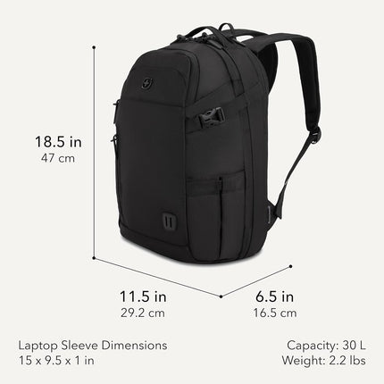 SwissGear, Black, 30L