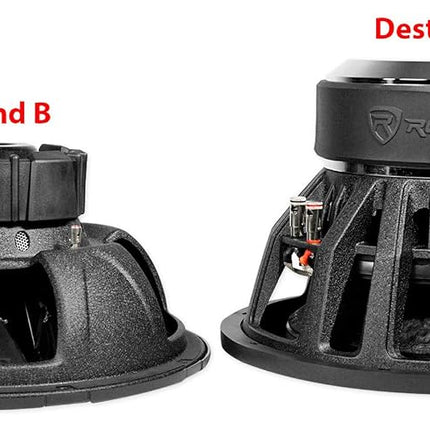 Rockville Destroyer 15D1 15" Competition Car Audio Subwoofer w/USA Voice Coils!