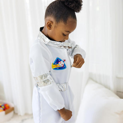 Melissa & Doug Astronaut Role Costume Set Pretend Play | Pretend Play | Halloween | Astronaut Costume Kids| 3+ | Gift for Boy or Girl