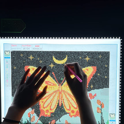HSK A3 LED Artist tracing Light Box Copy Table, Adjustable High Brightness Light Pad for Tatto Drawing, Sketching, Animation,Diamond Painting Accessories