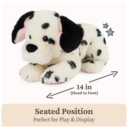 GUND Checkers Dalmatian Puppy Plush, Stuffed Animal Dog for Ages 1 and Up, White/Black, 14”
