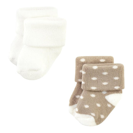 Hudson Baby Calcetines de Felpa y Algodón para Bebé Recién Nacido, Corazón Rosa, 0-6 Meses, Corazón Rosa, 0-6 Meses