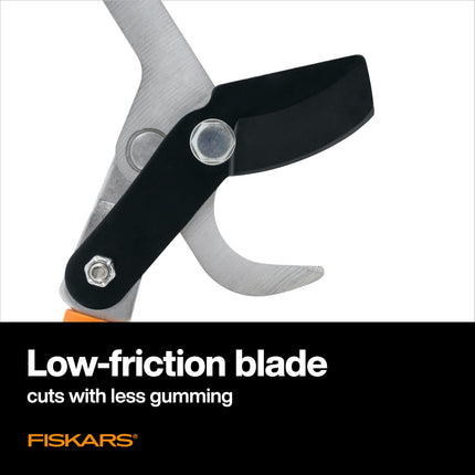 Fiskars 28" Power-Lever Garden Bypass Lopper and Tree Trimmer - Sharp Precision-Ground Steel Blade for Cutting up to 1.75" Diameter