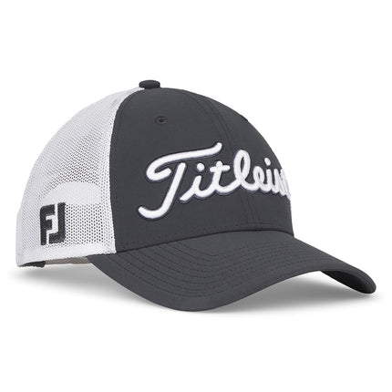 Gorra de golf Titleist Tour Performance Mesh para hombre, carbón/blanco