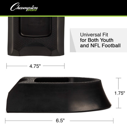 Soporte de patada de salida Champion Sports Ground Zero (negro, 1 pulgada)