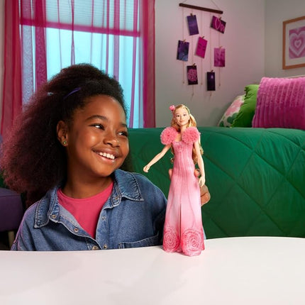 Mattel Wicked Singing Glinda Fashion Doll & Accessories, Posable with Movie-Inspired Look & Removable Outfit, Sings “Popular”, JLG49