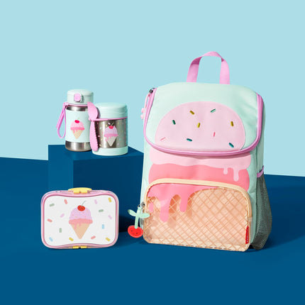 Gobelet à paille pour tout-petits Skip Hop, bouteille à paille en acier inoxydable Sparks, motif Crème Glacée