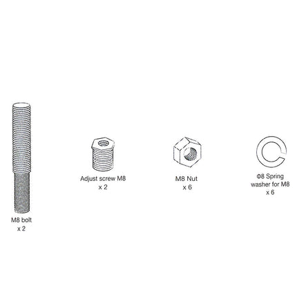 JBL Cruise PWSACCCRUISEM8 8MM Bolt Kit for use PWSSPKCRUISE