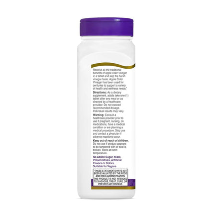 21st Century Apple Cider Vinegar 300mg Tablets, 250 Count (Pack of 3)