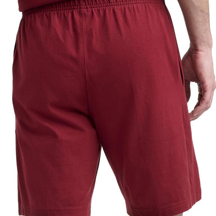Champion Men's 7" & 9" Lounge Shorts, Standard Fit, Lightweight, Available in Regular and Big & Tall, Pomegranate, XX-Large Tall
