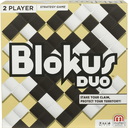 Mattel Games Blokus Duo 2-Player Strategy Board Game, Family Game for Kids & Adults with Black and White Pieces, FWG43