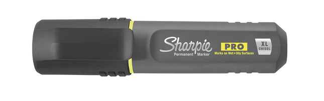 Sharpie Pro Permanent Marker, XL, Chisel Tip, Black Marker (2018347) (Pack of 2)
