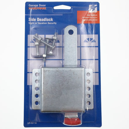 Prime-Line GD 52118 Inside Deadlock – Heavy Duty Galvanized Steel Housing, Fits Most Garage Doors, Extra Protection as a Security Lock, 7/8 x 1/8In. (6 Pack)