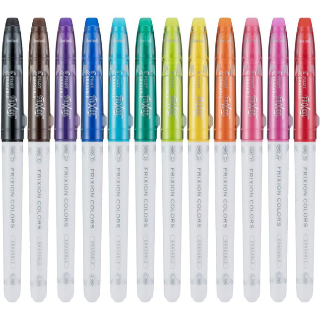 Marqueur effaçable Pilot FriXion Colors, pointe large, encre assortie, paquet de 12, 44155