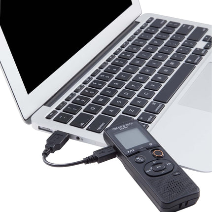 OM System Olympus VN-541PC Digital Voice Recorder with one-Touch Recording, Noise-Cancellation Function, 4GB Memory, Four Scenes Recording, Includes a Micro-USB Cable.