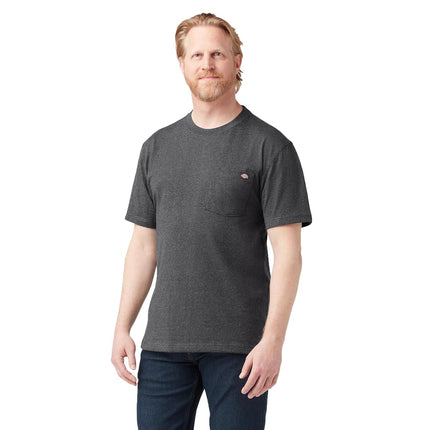 Dickies Men's Short Sleeve Heavyweight Crew Neck, Charcoal Gray Heather, 3X-Large Big Tall