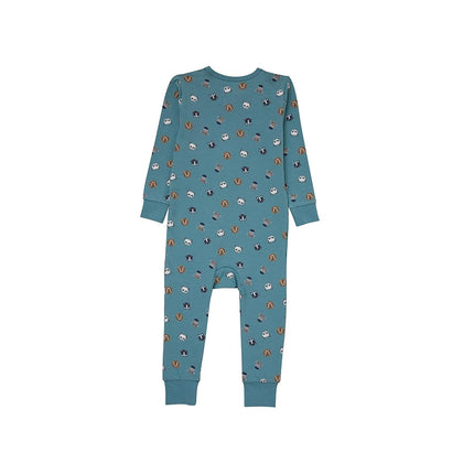 Hanes Baby Pure Comfort Organic Playsuit, Sleep & Play Infant Long Sleeve Footless Cotton Pajamas, Boy & Girl, Blue, 3 Months