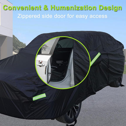 Morhept Car Cover for Toyota RAV4, Waterproof with Door Zipper