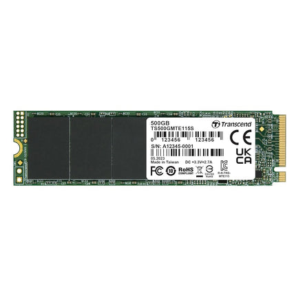 Transcend MTE115S 500GB NVMe PCIe Gen3 x4 SSD, Rea
