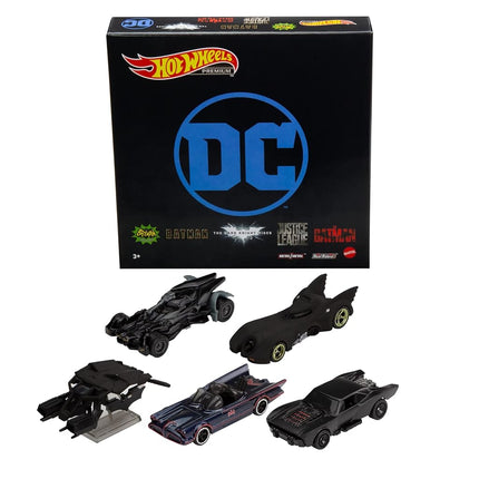 Hot Wheels Batman Bundle, 5 Fan-Favorite Batmobile
