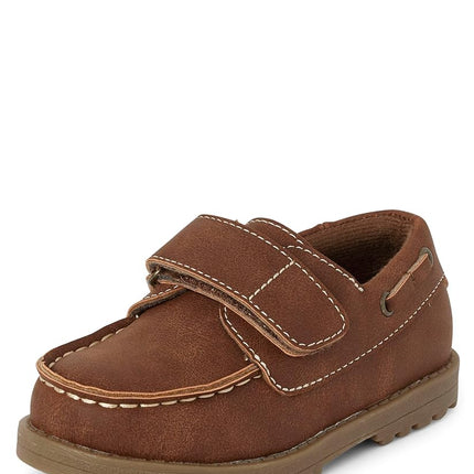 The Children's Place Boy's Baby Toddler Slip on Boat Shoes, Tan, 10 US Toddler