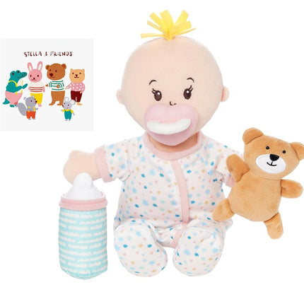 Manhattan Toy Wee Baby Stella Sleepy Time Scents Soft Doll Set, 12", Pink