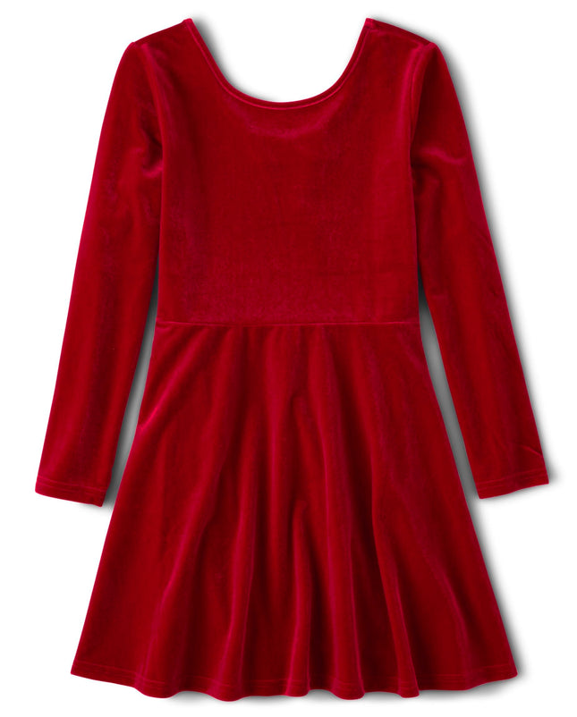 The Children's Place Girls' Long Sleeve Velour Dre