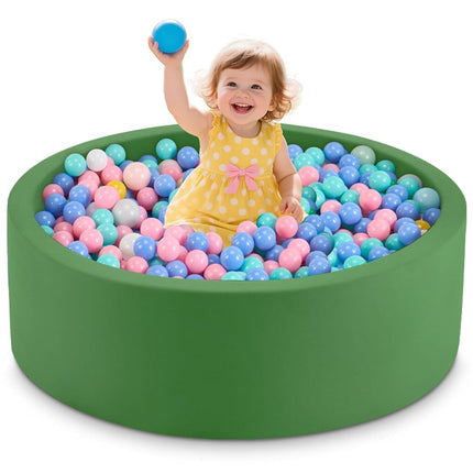 Aunekiv Baby Ball Pit, Round Soft Foam Ball Pit fo